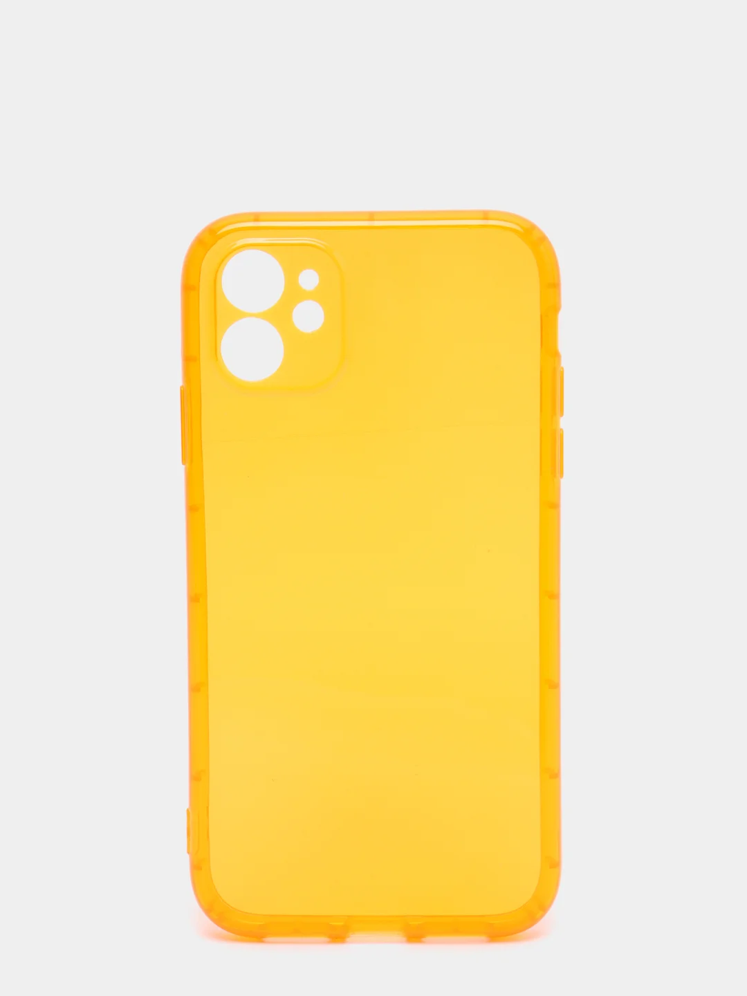 Оранжевый чехол силиконовый iPhone 11/12/12pro/12mini/13/13pro/13/mini/13pro max, с защитой камеры