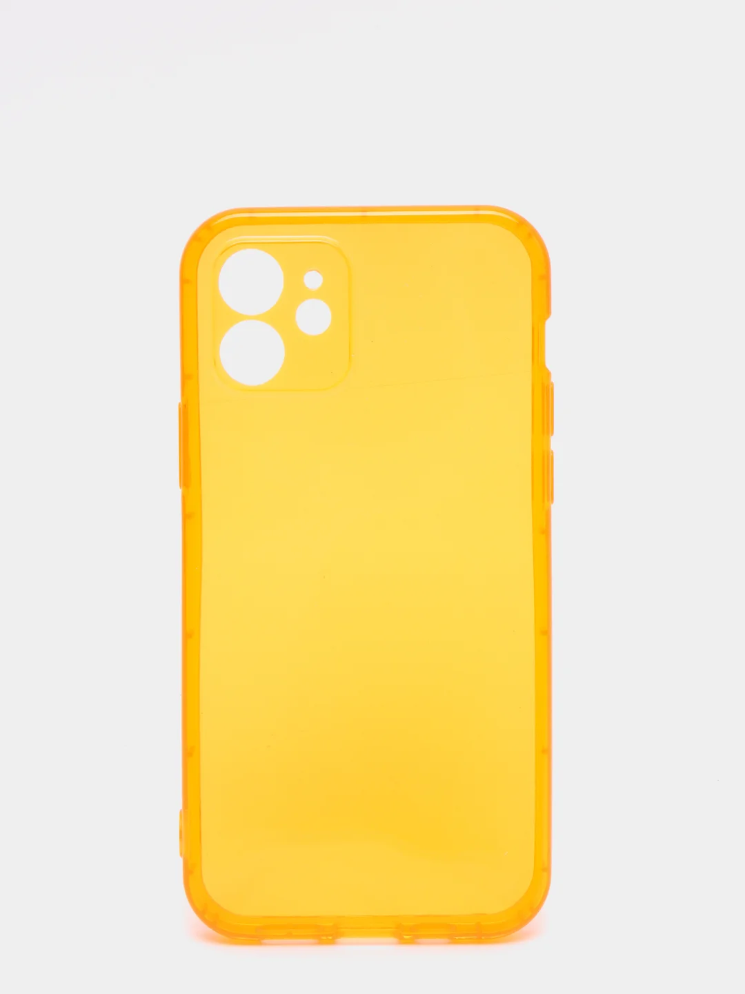 Оранжевый чехол силиконовый iPhone 11/12/12pro/12mini/13/13pro/13/mini/13pro max, с защитой камеры