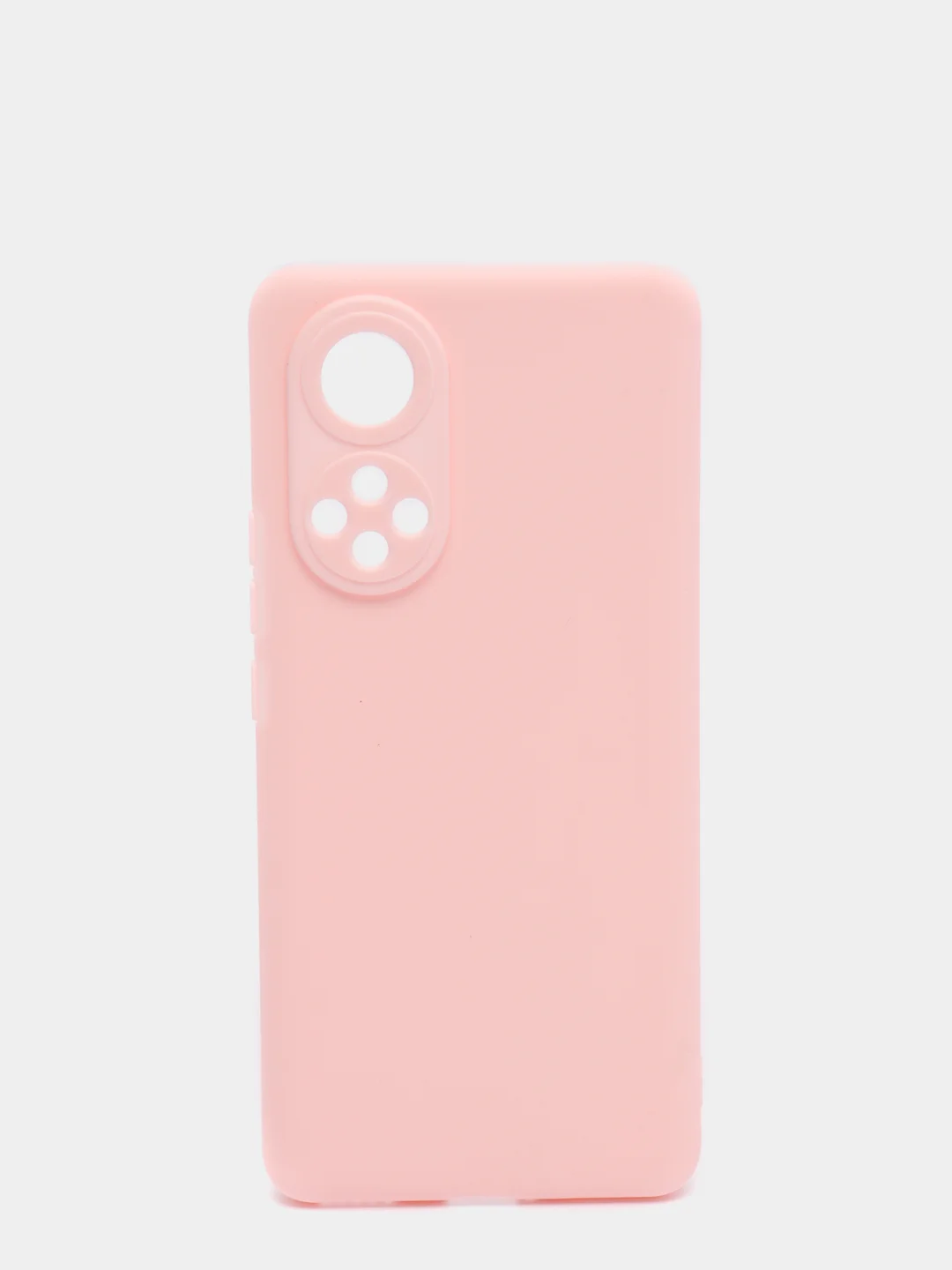 Розовый чехол силиконовый, матовый на Honor 50/50lite