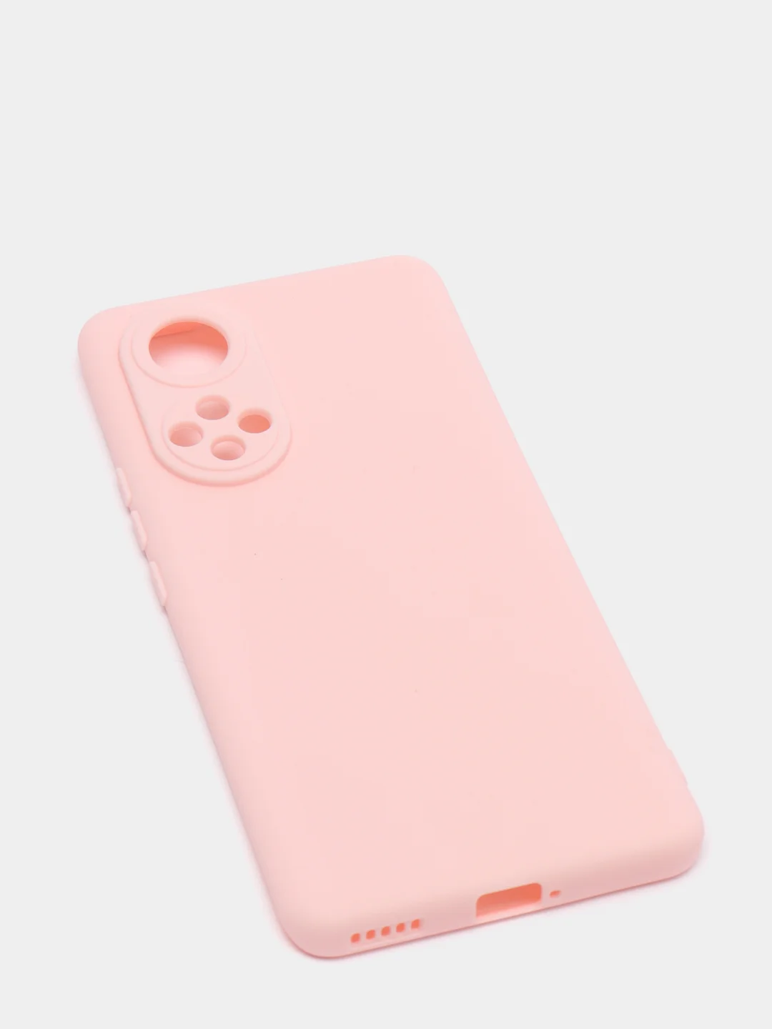 Розовый чехол силиконовый, матовый на Honor 50/50lite