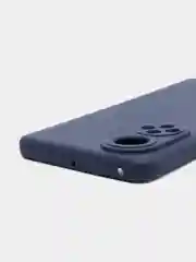 Темно-синий чехол силиконовый, матовый на Honor 50/50lite