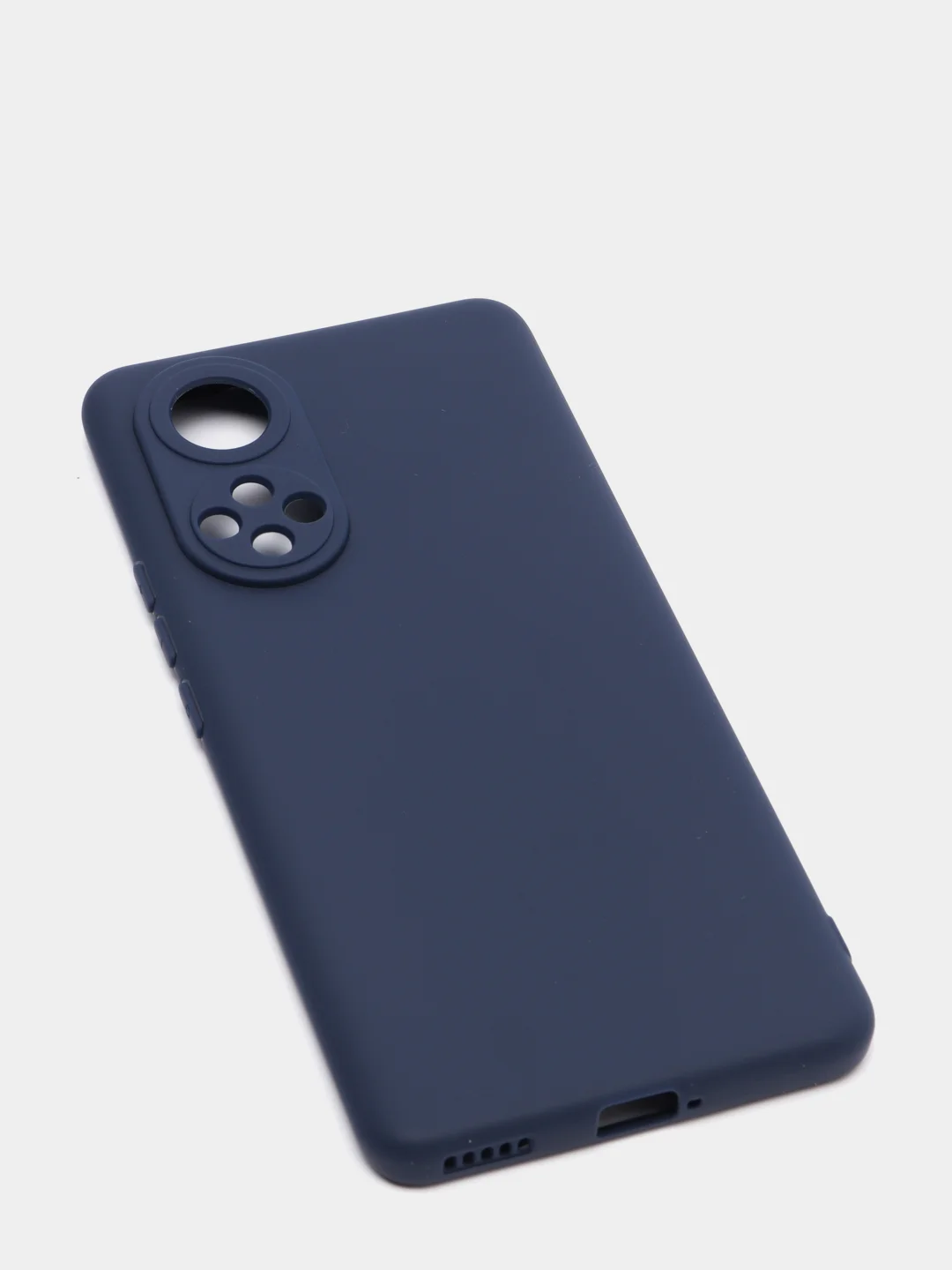 Темно-синий чехол силиконовый, матовый на Honor 50/50lite