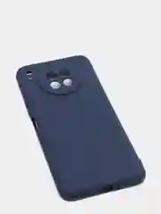 Темно-синий чехол силиконовый, матовый на Honor 50/50lite