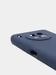Темно-синий чехол силиконовый, матовый на Honor 50/50lite