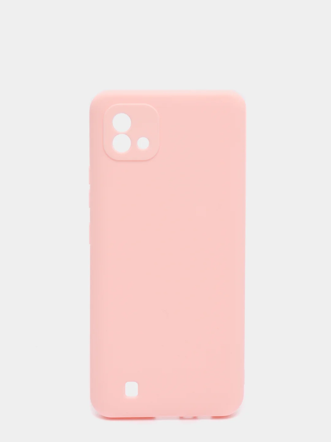 Розовый чехол силиконовый на REALME 8/8pro/8i/C21/C21Y/C3/C11(2021)