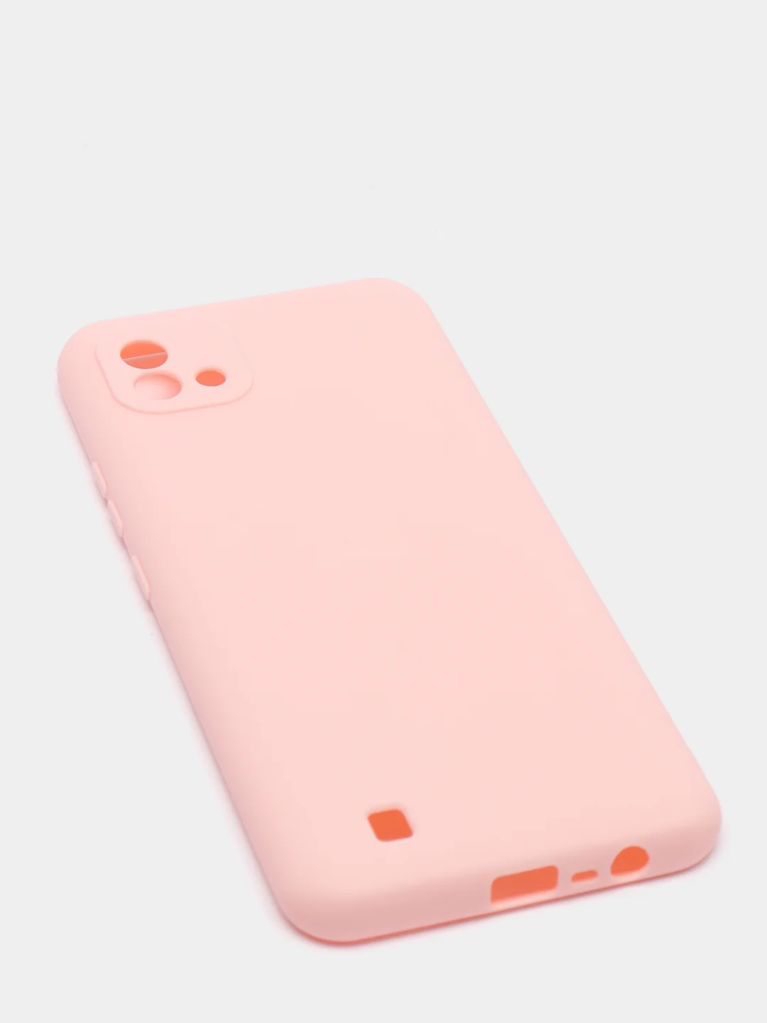 Розовый чехол силиконовый на REALME 8/8pro/8i/C21/C21Y/C3/C11(2021)