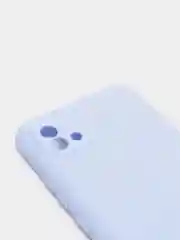 Сиреневый чехол силиконовый на REALME 8/8pro/8i/C21/C21Y/C3/C11(2021)