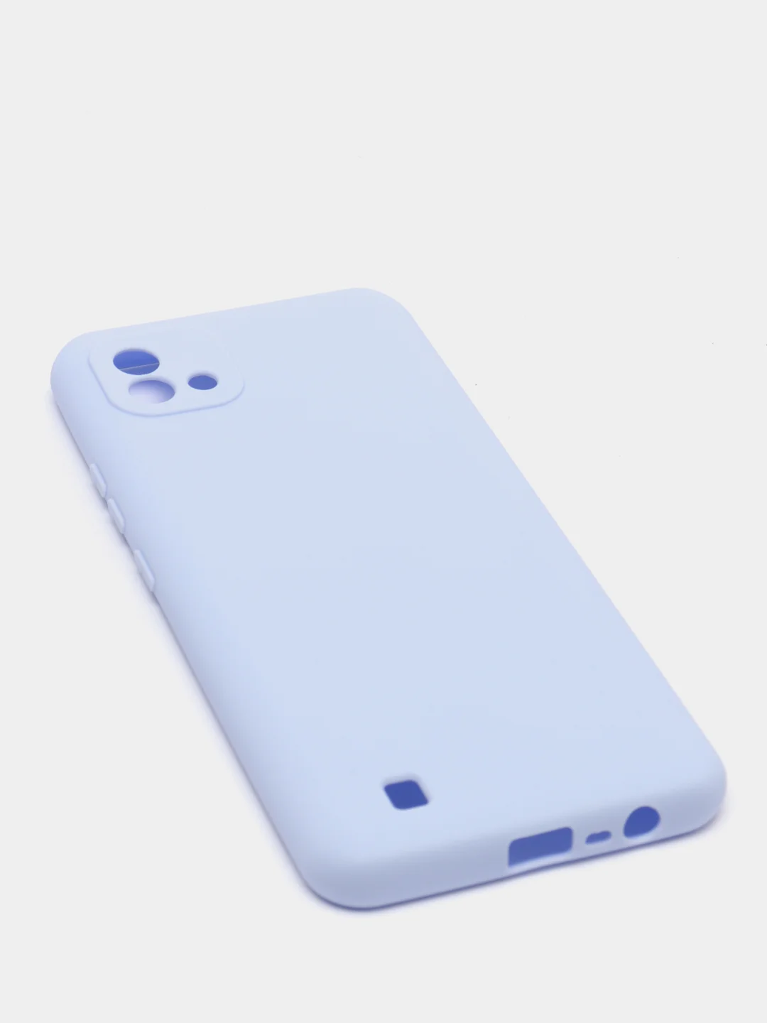Сиреневый чехол силиконовый на REALME 8/8pro/8i/C21/C21Y/C3/C11(2021)