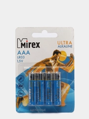 Батарейка щелочная Mirex LR03 / AAA 1,5в. 4 шт