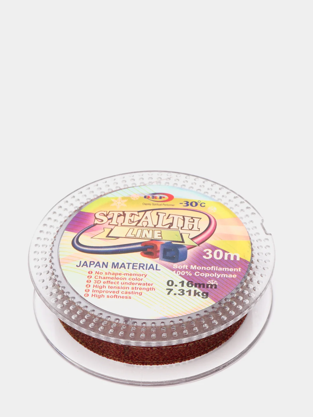 Леска зимняя 3D, 30 м, -30 с
