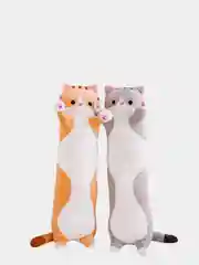 Кот-батон, мягкая игрушка-антистресс длинный кот