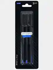 Набор шариковых ручек LINC PENTONIC, синий блистер, 0,7 мм, 3 штук