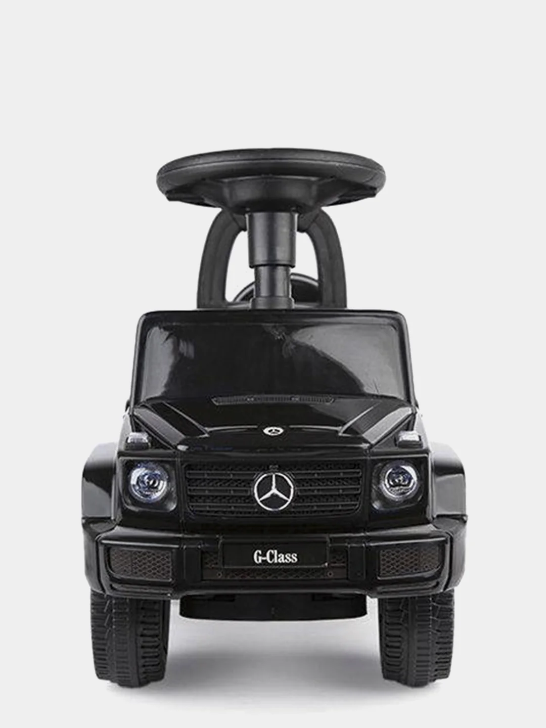 Черный каталка детская Mercedes (толокар) "Гелендваген" со звуком (3 цвета)