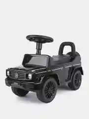 Черный каталка детская Mercedes (толокар) "Гелендваген" со звуком (3 цвета)