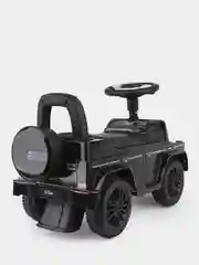 Черный каталка детская Mercedes (толокар) "Гелендваген" со звуком (3 цвета)