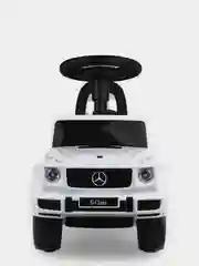 Белый каталка детская Mercedes (толокар) "Гелендваген" со звуком (3 цвета)