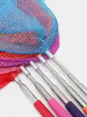 Красный сачок с телескопической ручкой