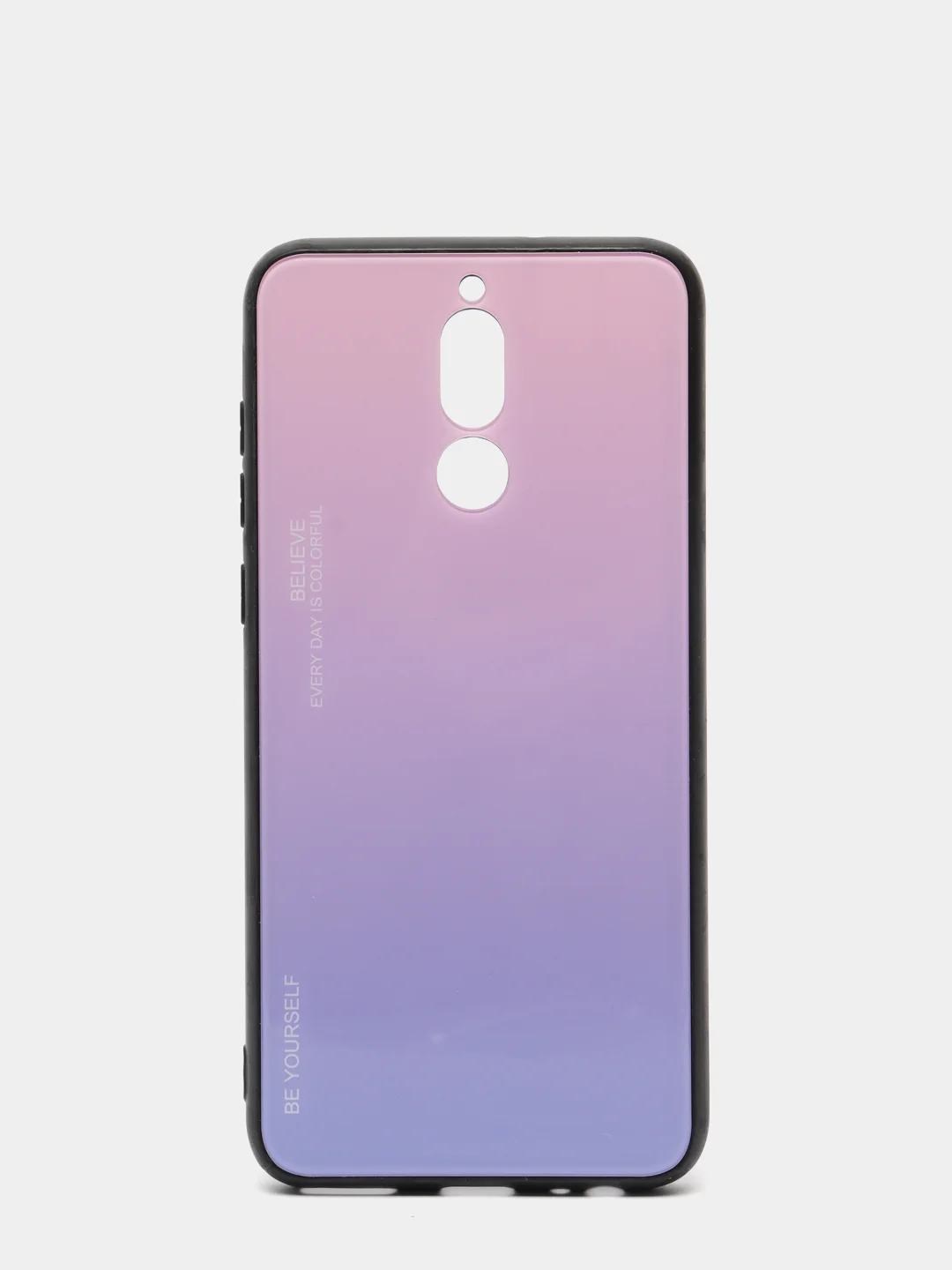 Серебряный градиентный чехол из закалённого стекла для Huawei Mate 10 lite