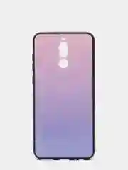 Серебряный градиентный чехол из закалённого стекла для Huawei Mate 10 lite