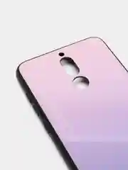 Серебряный градиентный чехол из закалённого стекла для Huawei Mate 10 lite