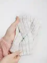 Серый меланж повязка на голову вязаная, шерстяная, чалма.