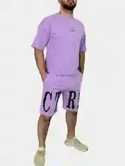 Сиреневый костюм спортивный мужской