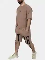 Коричневый костюм спортивный мужской