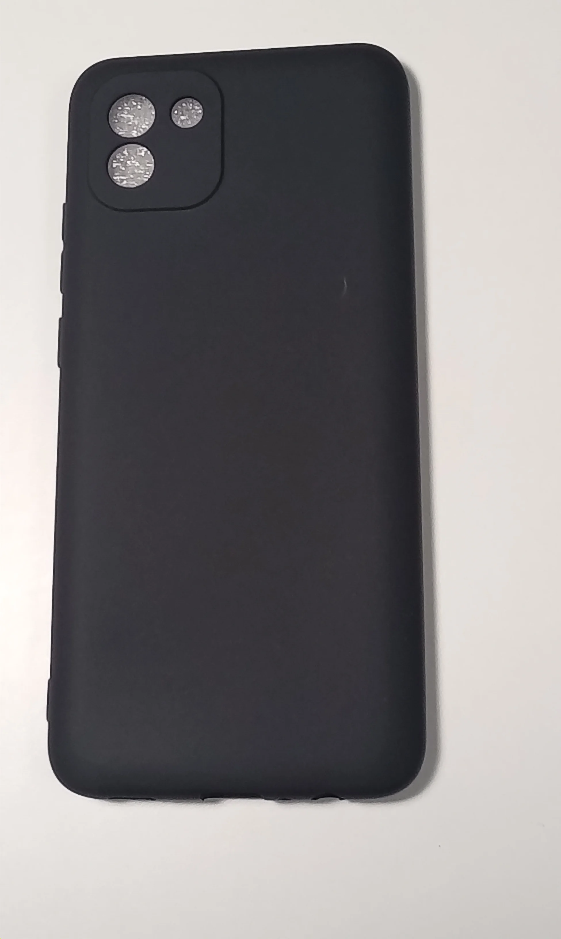 Черный чехол Samsung A03 с защитой камеры