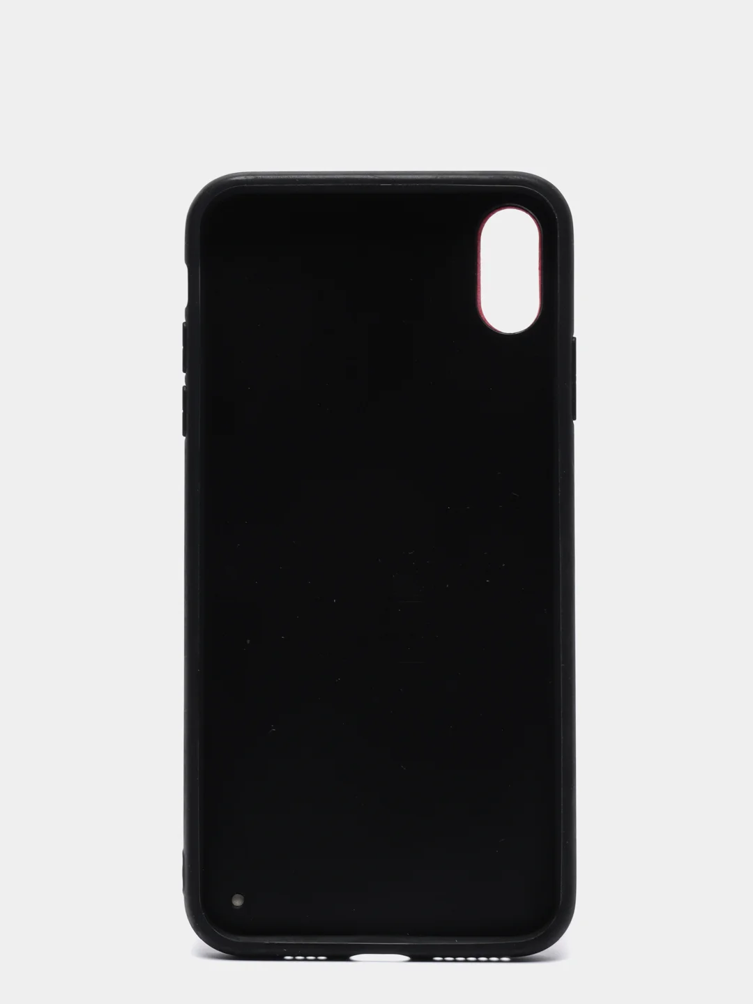 Красный дизайнерский чехол на iPhone с оленем