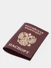 Бордовый обложка на паспорт из натуральной кожи