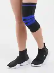 Черный наколенник эластичный, бандаж спортивный, ортез