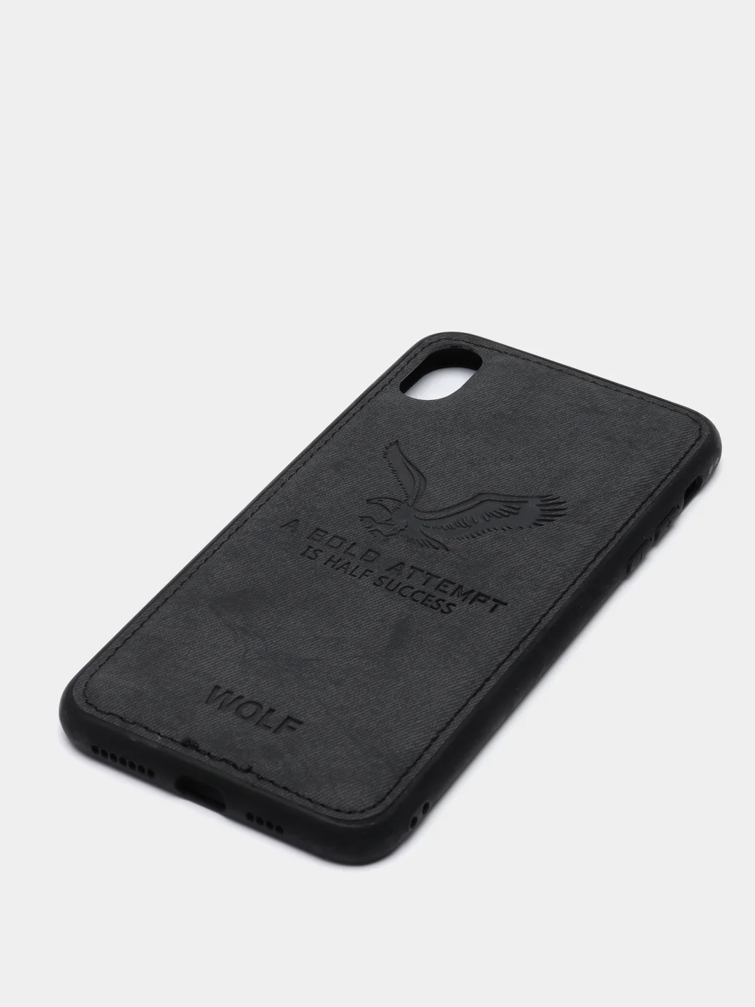 Черный дизайнерский чехол на iPhone с орлом