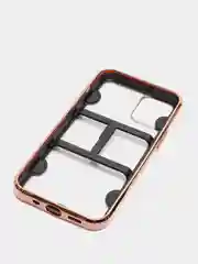 Розовый чехол для iPhone 12 Mini, 12 Pro Max, 13 Mini, 13 Pro Max с гальваническим покрытием