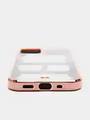 Розовый чехол для iPhone 12 Mini, 12 Pro Max, 13 Mini, 13 Pro Max с гальваническим покрытием