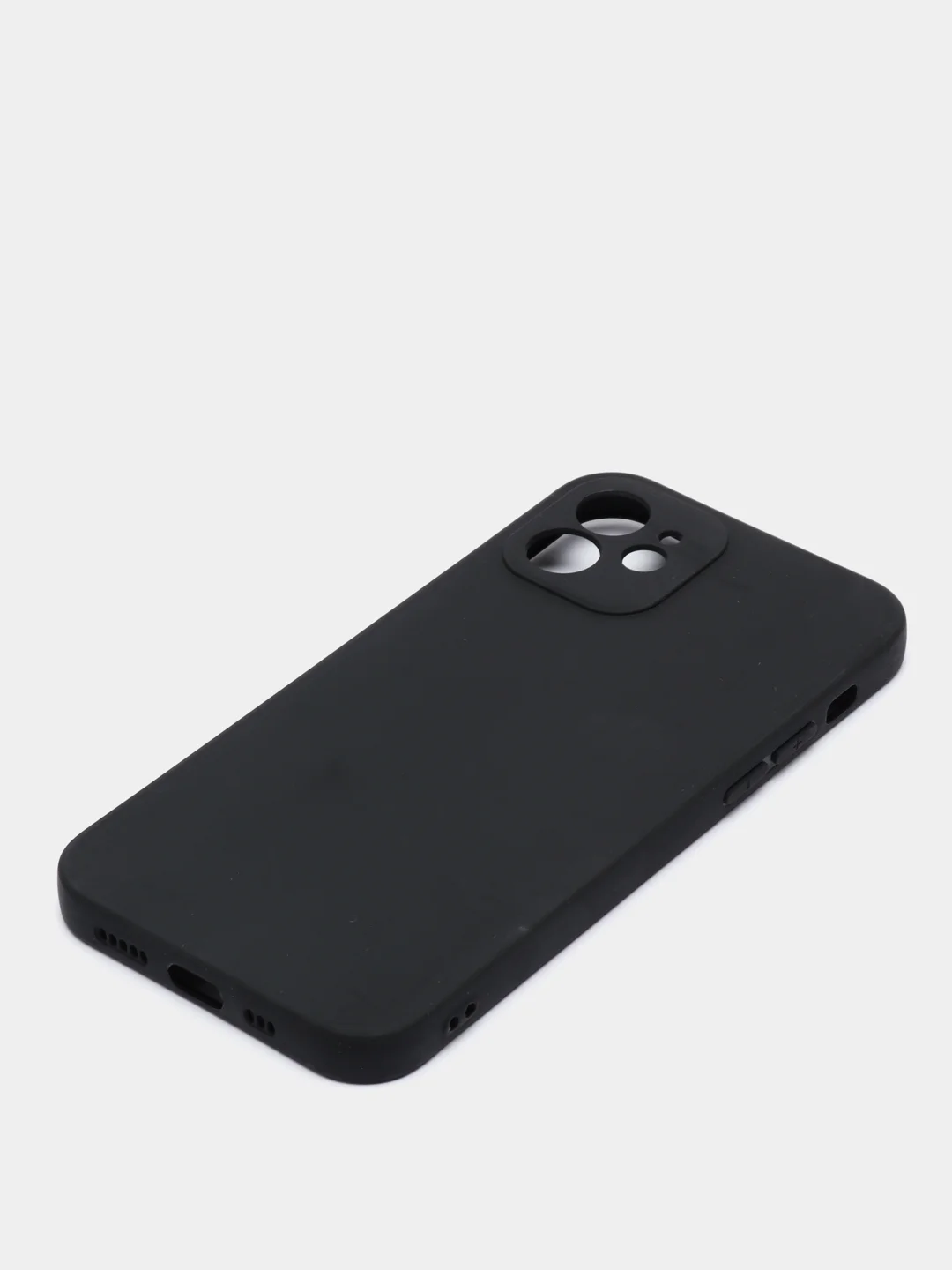 Черный чехол защитный для iPhone 12 / 12 Pro / 12 Pro Max, силиконовый, 1,5 мм
