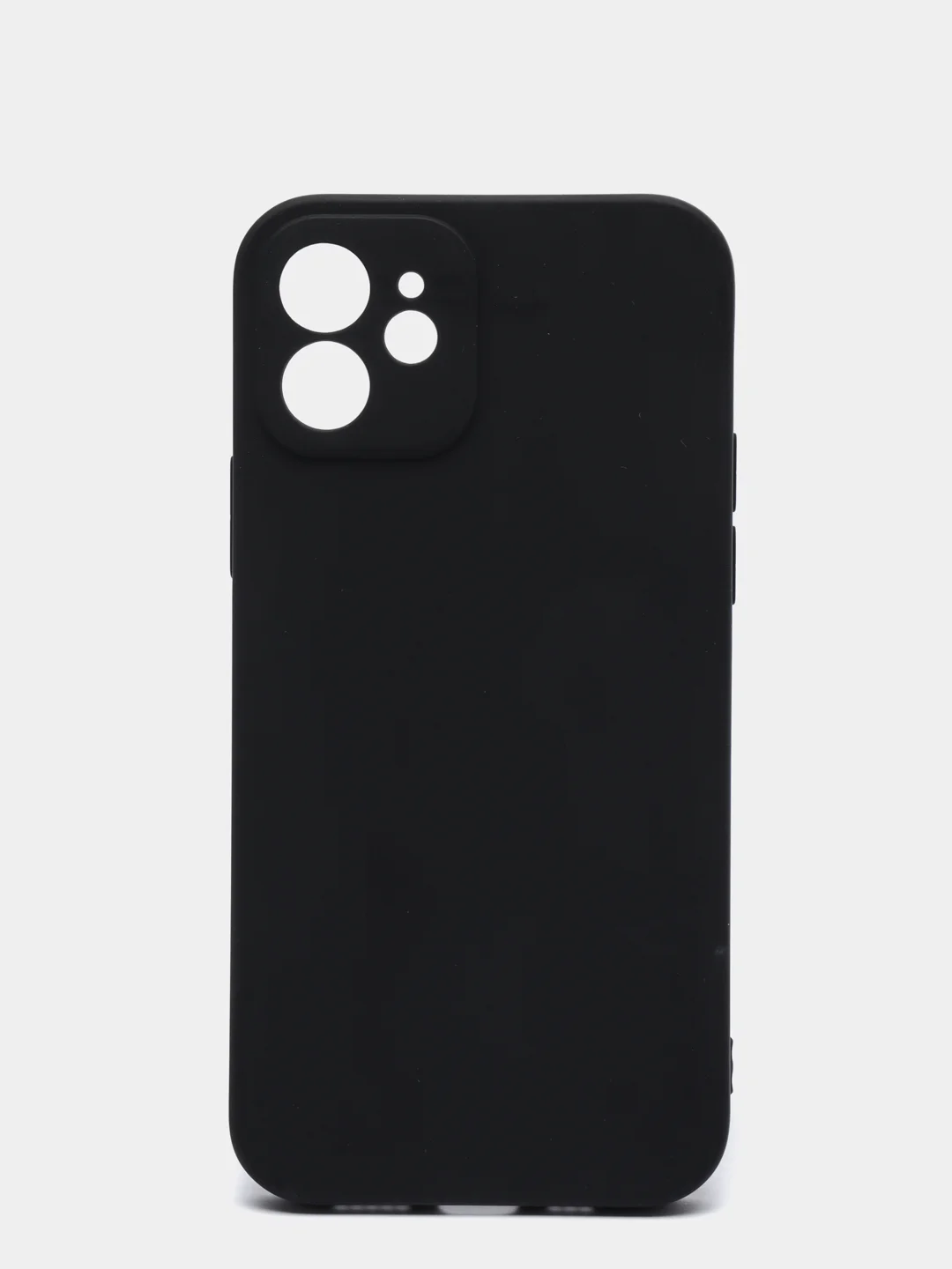 Черный чехол защитный для iPhone 12 / 12 Pro / 12 Pro Max, силиконовый, 1,5 мм