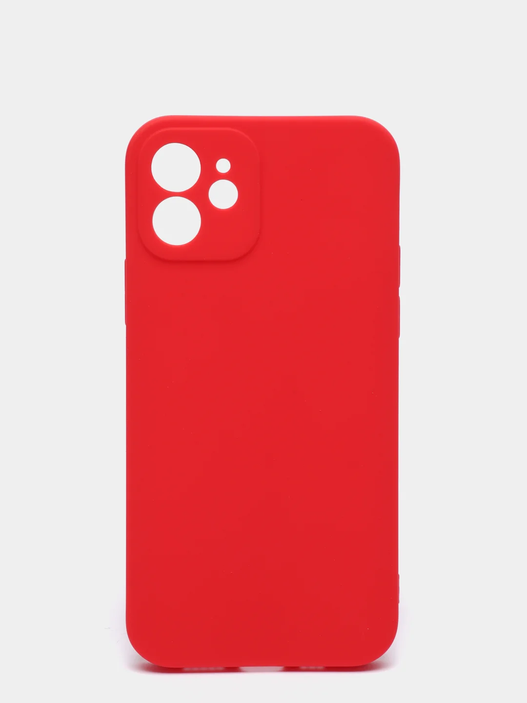 Красный чехол защитный для iPhone 12 / 12 Pro / 12 Pro Max, силиконовый, 1,5 мм