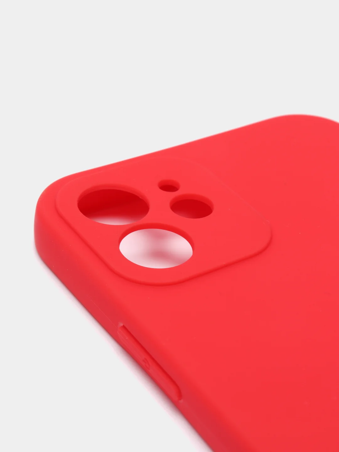 Красный чехол защитный для iPhone 12 / 12 Pro / 12 Pro Max, силиконовый, 1,5 мм