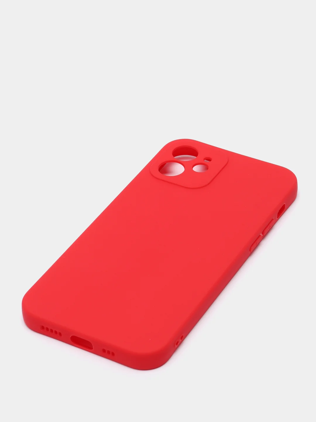 Красный чехол защитный для iPhone 12 / 12 Pro / 12 Pro Max, силиконовый, 1,5 мм