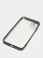 Бирюзовый чехол для iPhone 7, 8, SE, X, XS, XR, 11 Pro Max, 12 Mini, Pro Max, с гальваническим покрытием
