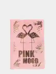Обложка на паспорт ПВХ с тиснением " Pink mood"