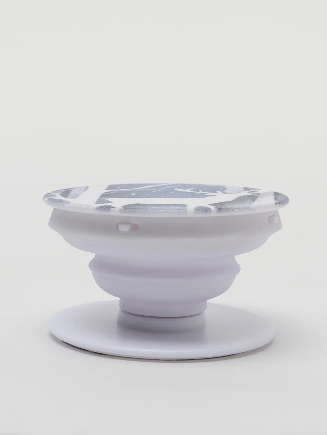 Белый попсокет Popsocket держатель для телефона и наушников, космос луна месяц свет небо звезда