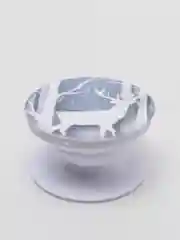 Белый попсокет Popsocket держатель для телефона и наушников, космос луна месяц свет небо звезда