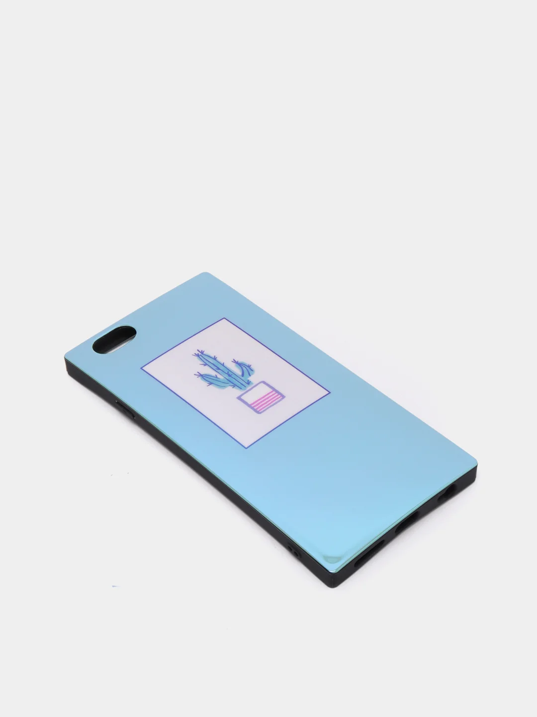 Бирюзовый чехол "Растения" для iPhone 6 / 7 / 8 / 6 Plus / 7 Plus / 8 Plus