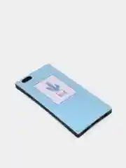 Бирюзовый чехол "Растения" для iPhone 6  / 7 / 8 / 6 Plus / 7 Plus / 8 Plus