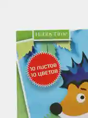 Картон цветной Хобби Тайм, А5, 10 листов, 10 цветов