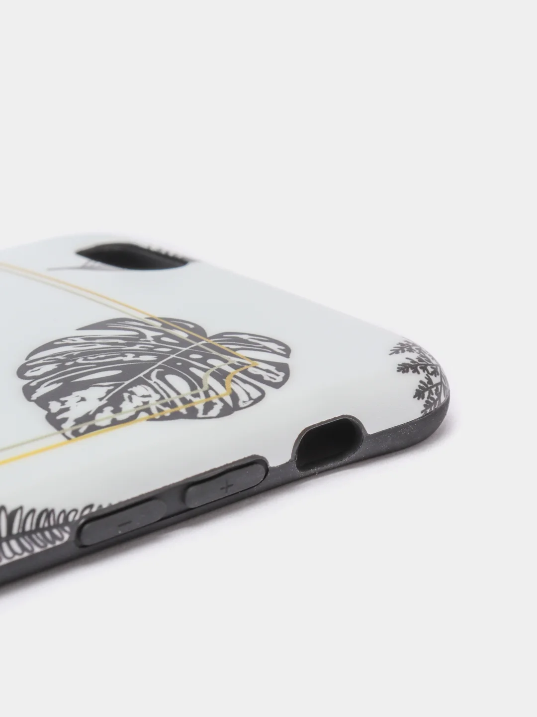 Золотой чехол "Растения" для iPhone 6 / 7 / 8 / 6 Plus / 7 Plus / 8 Plus