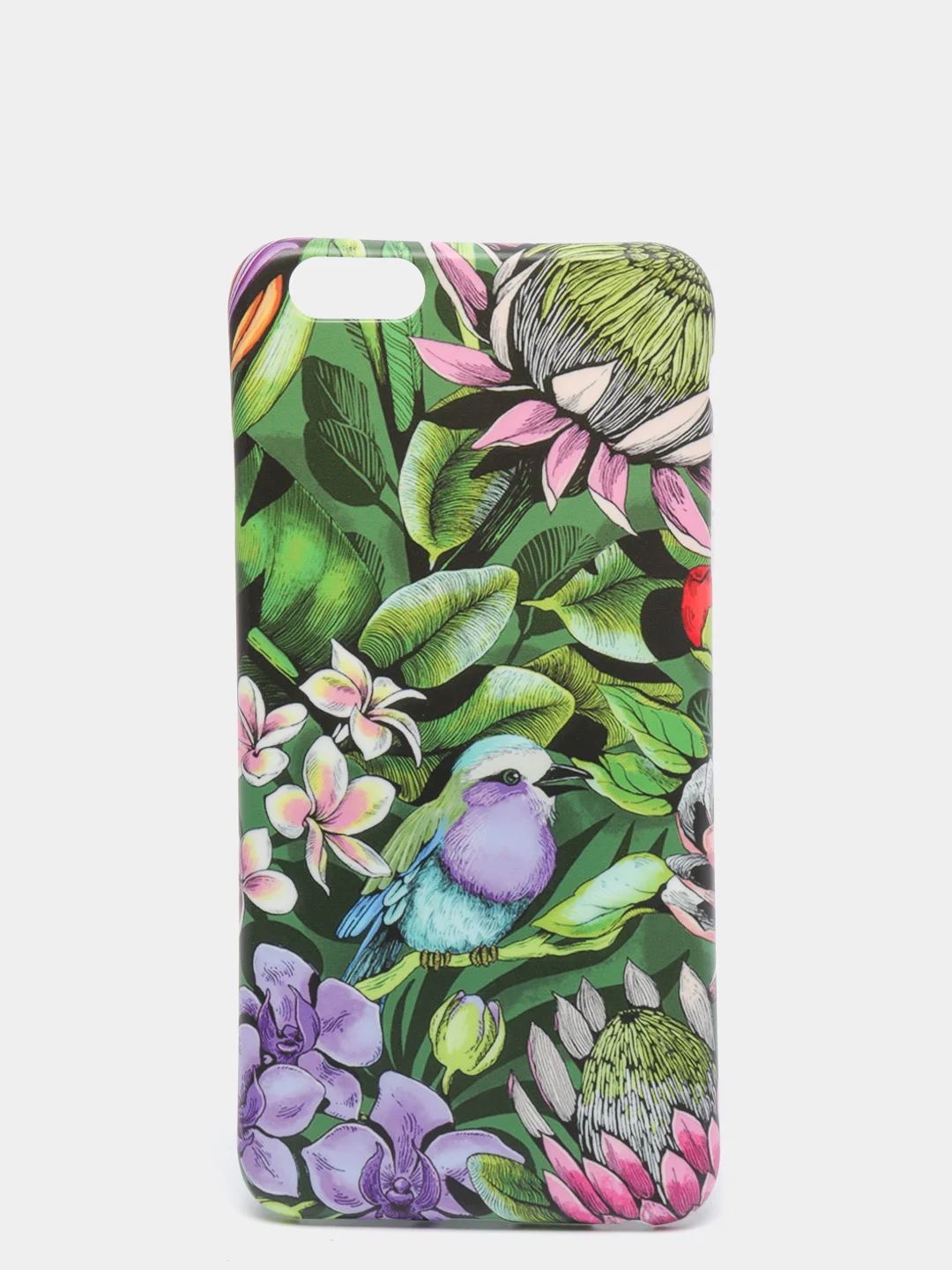 Фиолетовый чехол "Растения" для iPhone 6 / 7 / 8 / 6 Plus / 7 Plus / 8 Plus