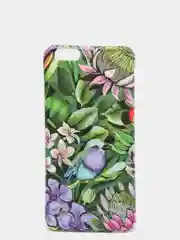 Фиолетовый чехол "Растения" для iPhone 6  / 7 / 8 / 6 Plus / 7 Plus / 8 Plus