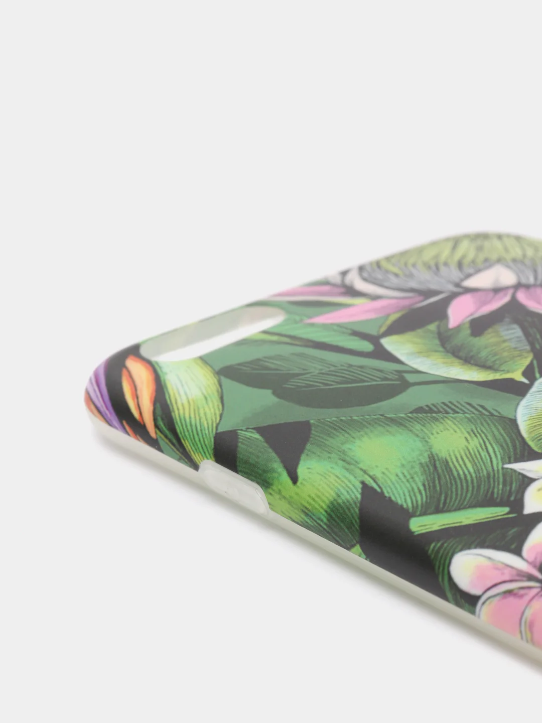 Фиолетовый чехол "Растения" для iPhone 6 / 7 / 8 / 6 Plus / 7 Plus / 8 Plus
